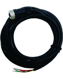 Sensor cable, 5 m, M12 and open ends, 6-pin