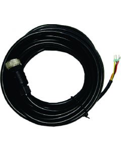 Sensor cable 10 m, with M12 connector, open conductors, AWG24 (0.2 mm2)