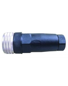 M8 connector, 4 pole, straight, solder type